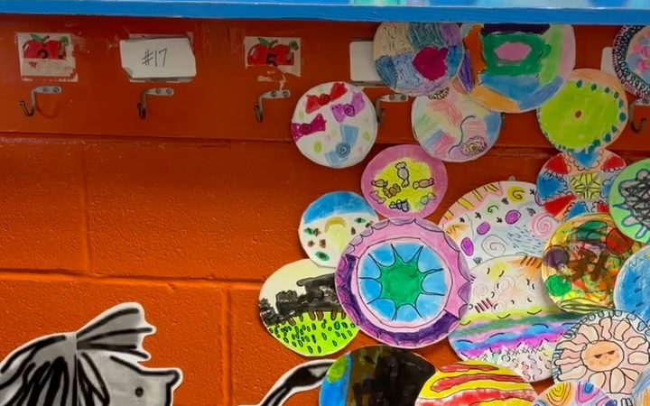 Art Classes Celebrate Dot Day with Mrs. Leary