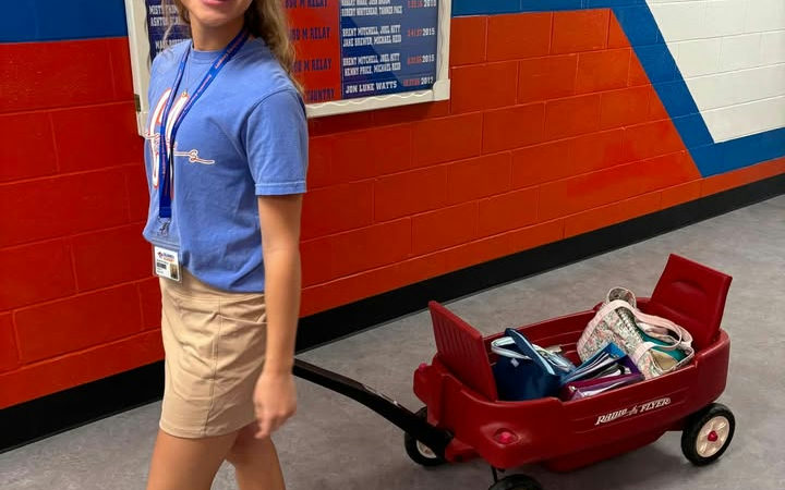 Student Council's "Anything But a Backpack" Day a Hit with High Schoolers