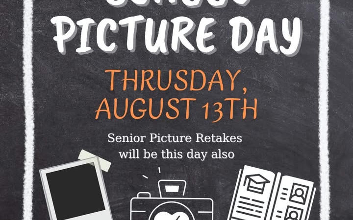 Picture Day Set for Thursday, August 13