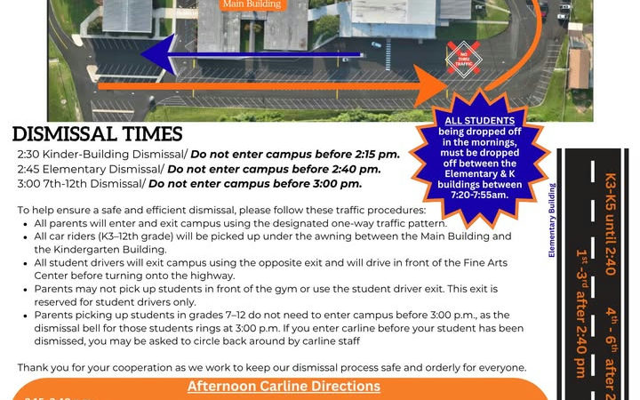 New Carline Procedures Begin Today
